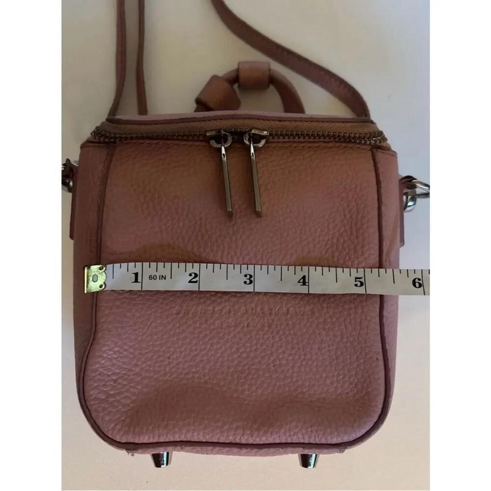 Brandon Blackwood Leather Portmore Crossbody in Blush